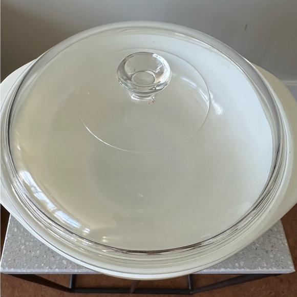 1959 Pyrex Vintage Gold Branch 2 Quart Casserole Dish and Lid - Picture 3 of 10